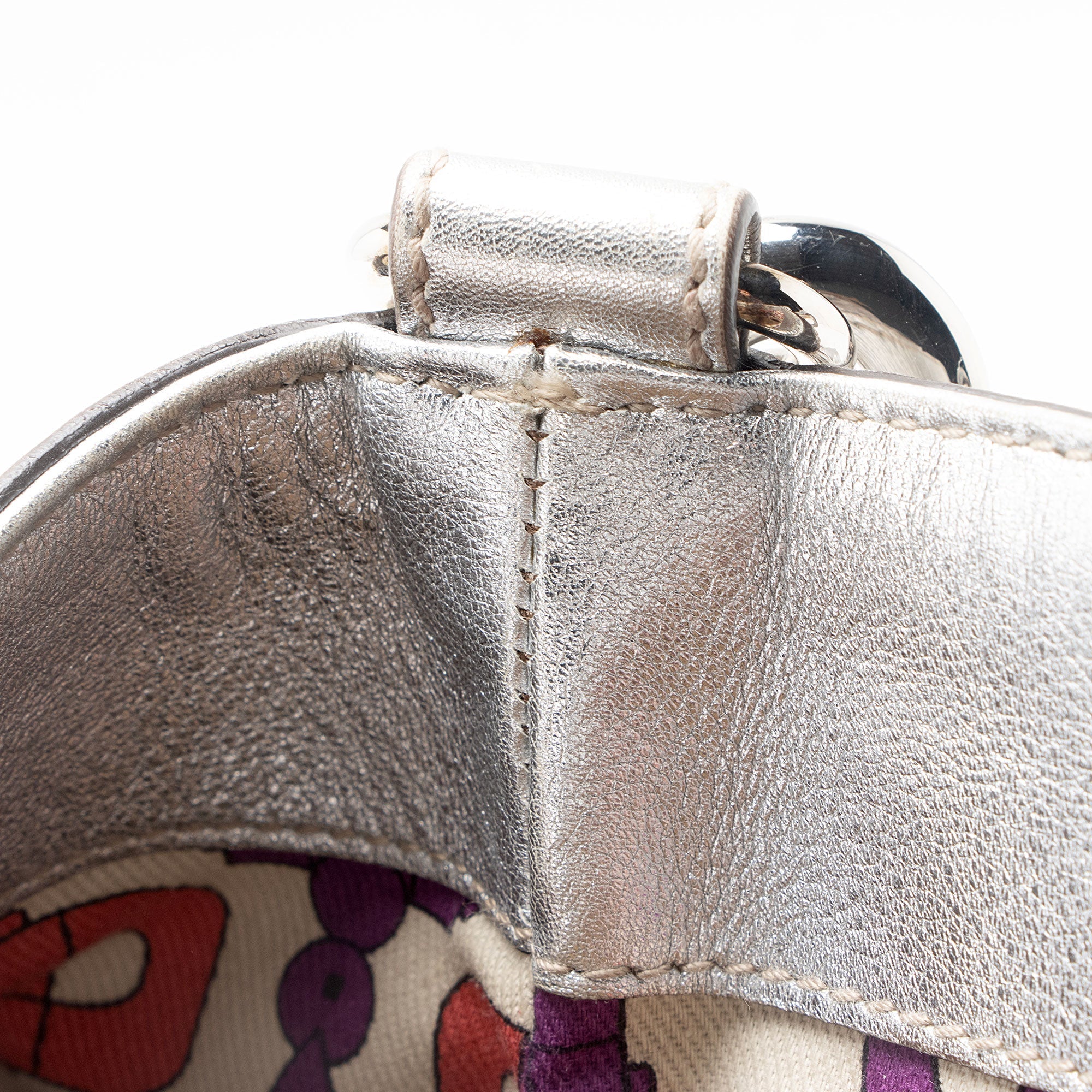 Gucci Metallic Guccissima Leather Britt Tote