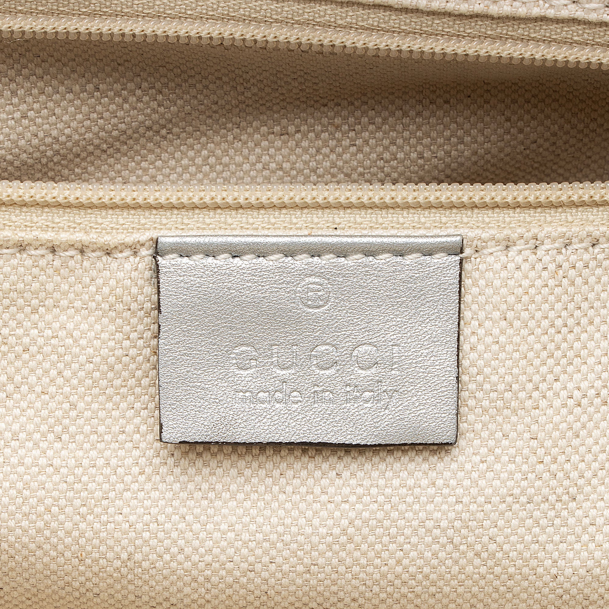 Gucci Metallic Guccissima Leather Sukey Medium Tote