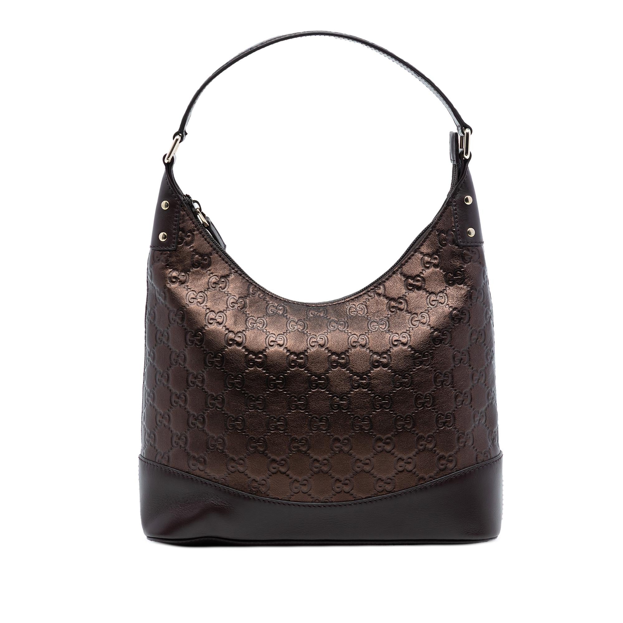Gucci Metallic Guccissima Shoulder Bag