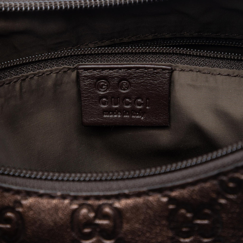 Gucci Metallic Guccissima Shoulder Bag
