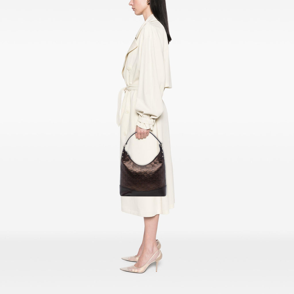 Gucci Metallic Guccissima Shoulder Bag