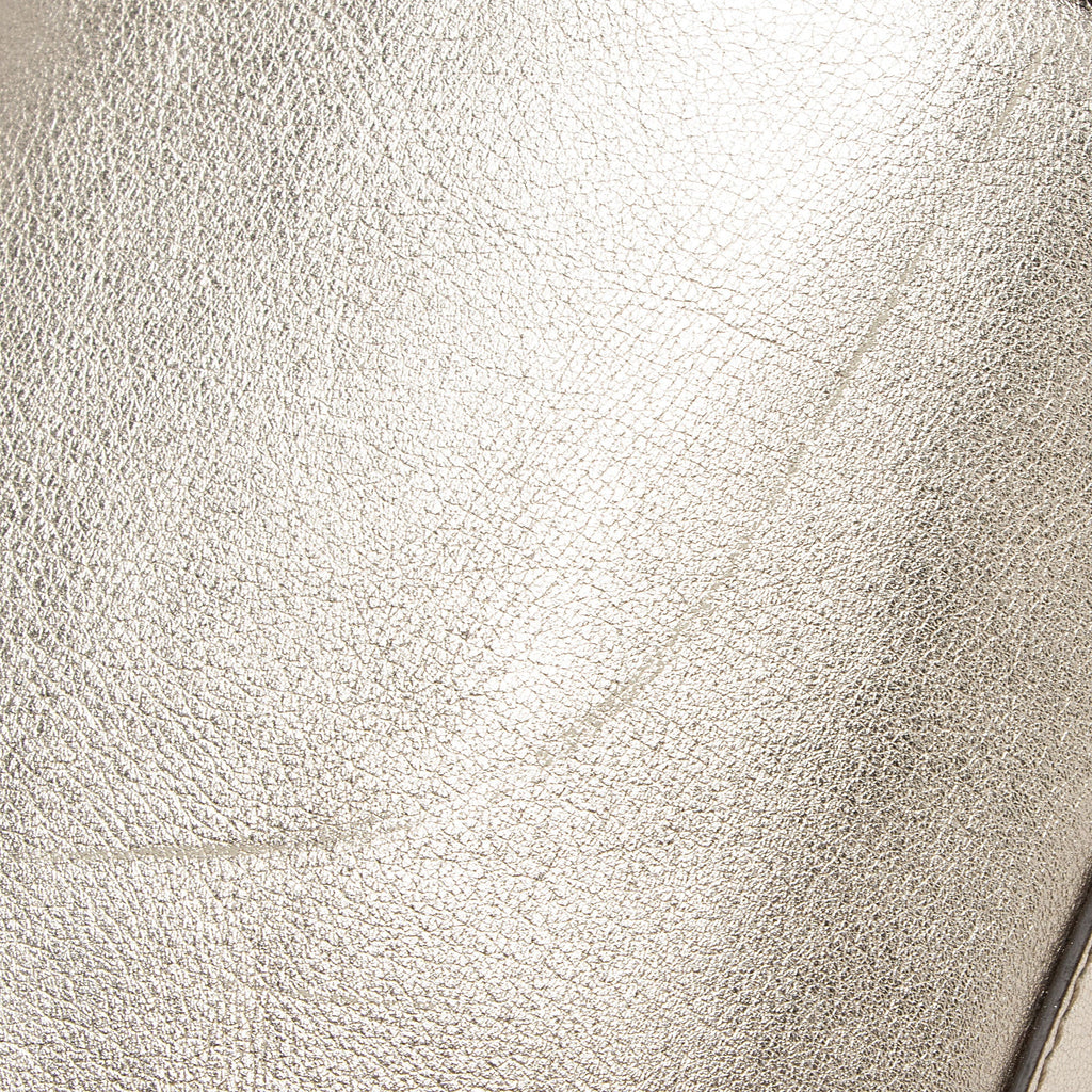 Gucci Metallic Leather Britt Small Boston Bag (SHF-YWrQAR)