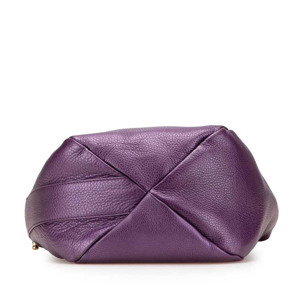 Gucci Metallic Leather Greenwich Hobo