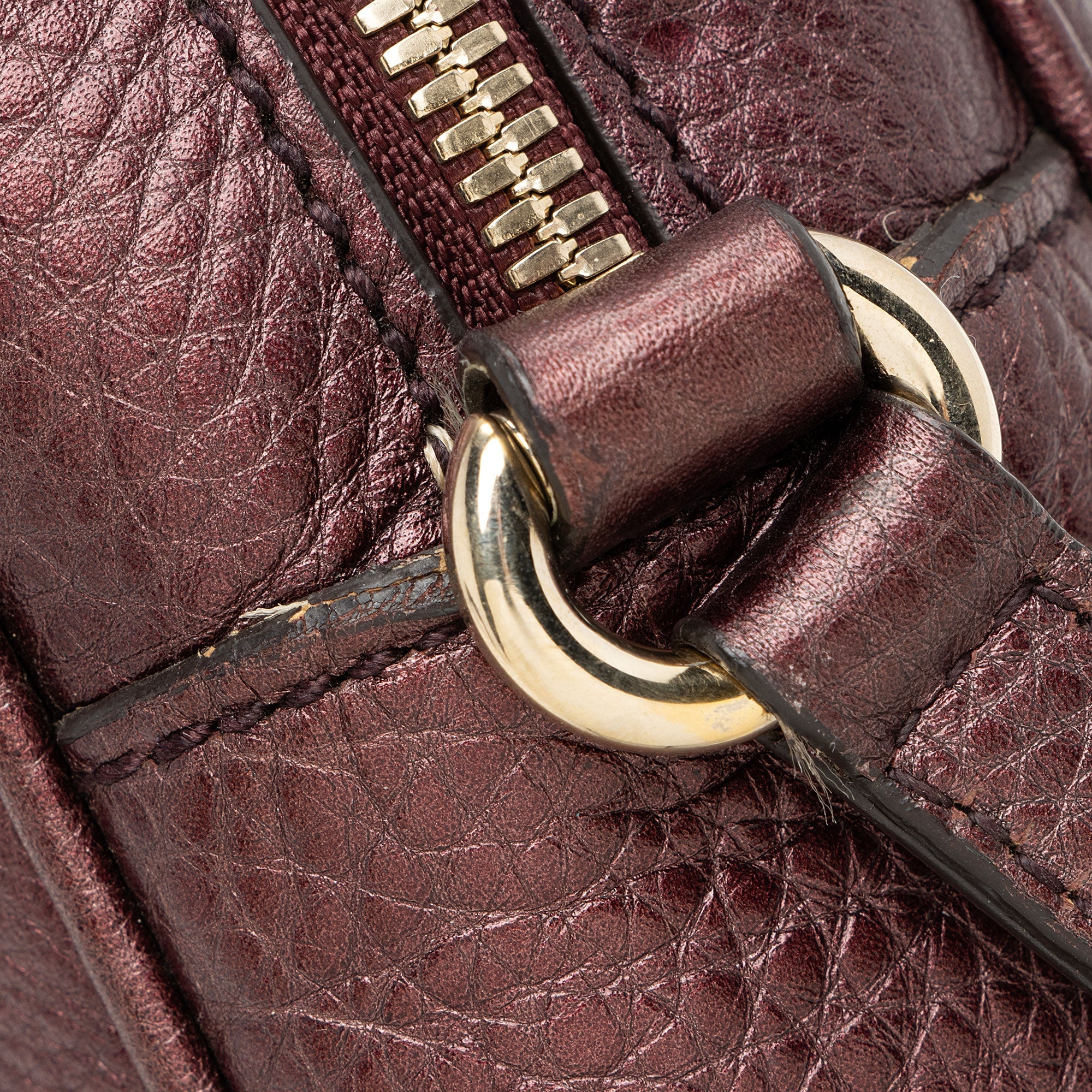 Gucci Metallic Leather Soho Disco Bag (SHF-ABYRP2)