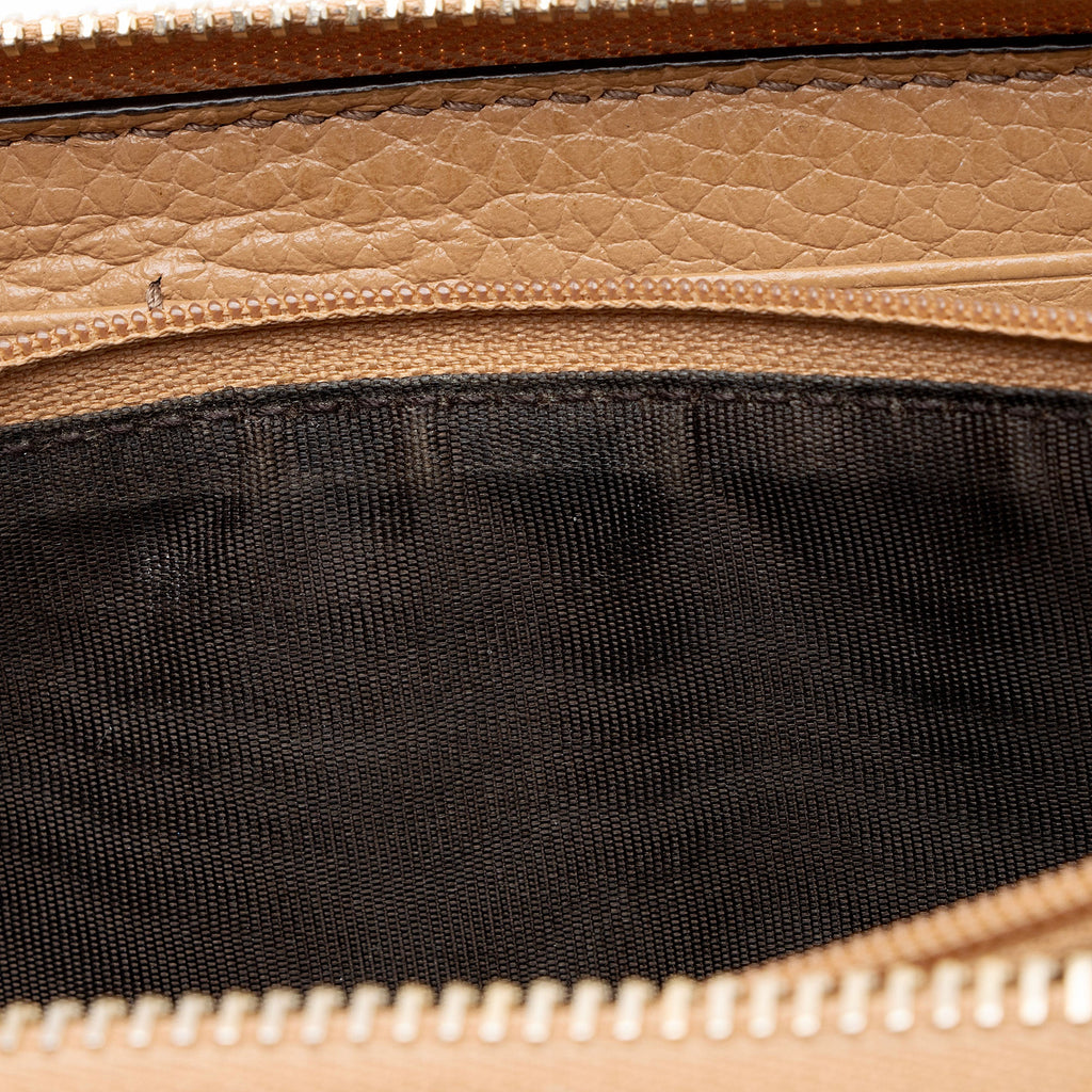 Gucci Leather Soho Zip Around Wallet