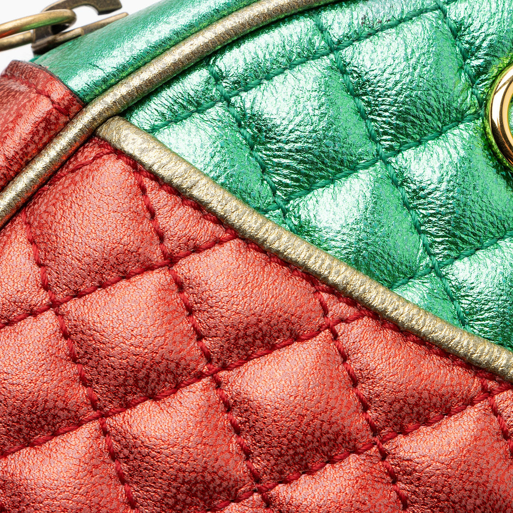 Gucci Metallic Leather Trapuntata Mini Bag