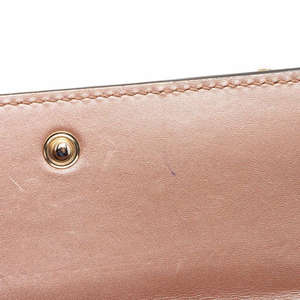 Gucci Metallic Microguccissima Leather Mayfair Continental Wallet