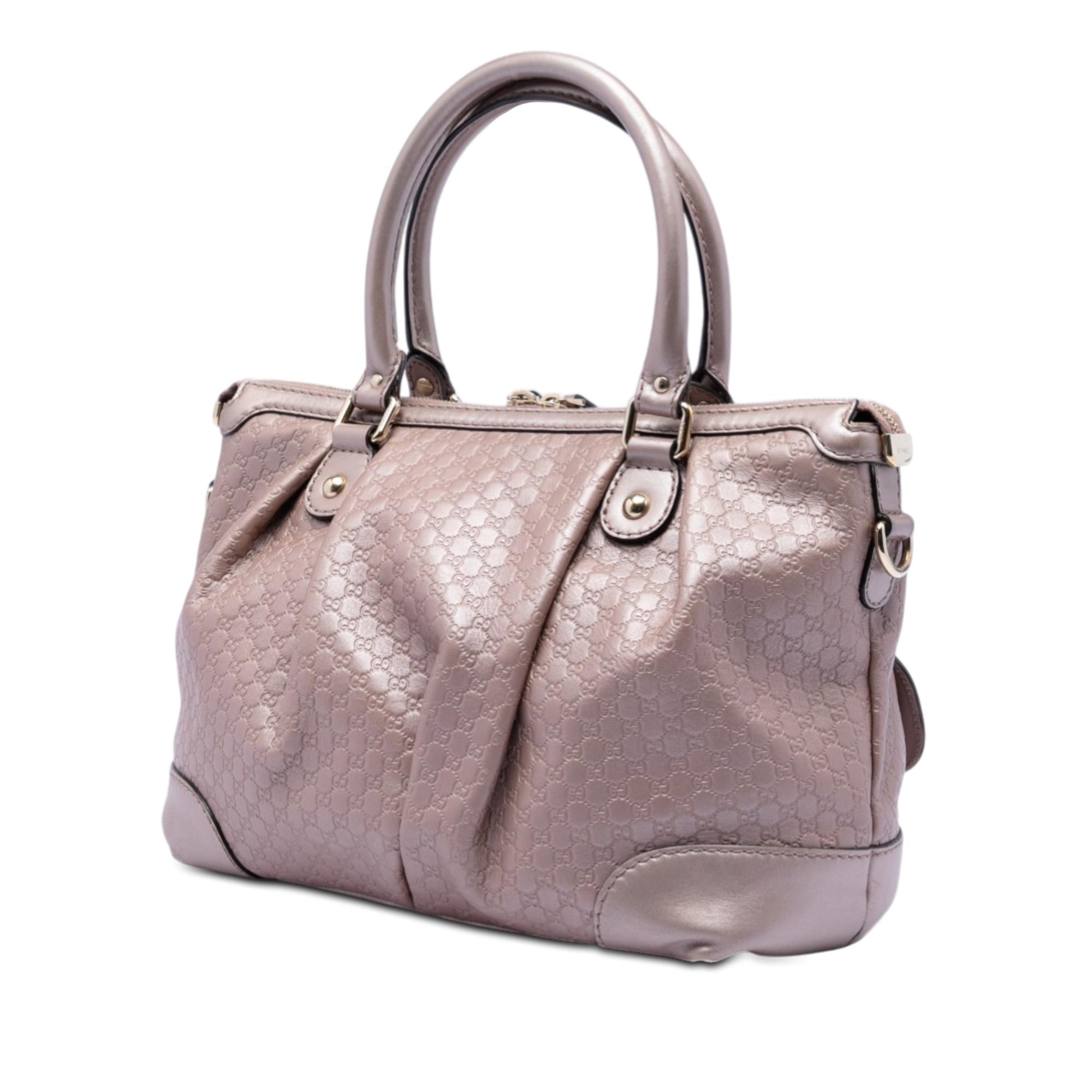 Gucci Metallic Microguccissima Sukey Satchel