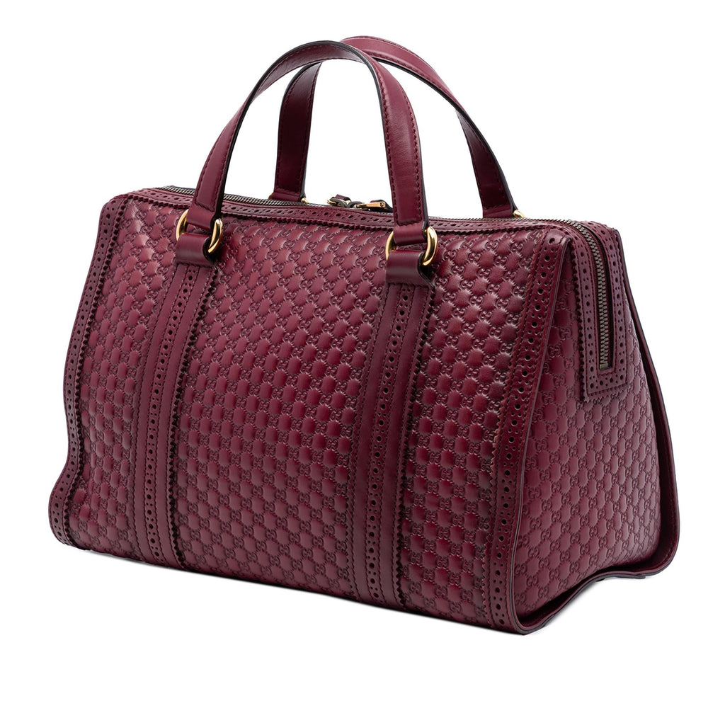 Gucci Microguccissima Brogue Duilio Boston Bag