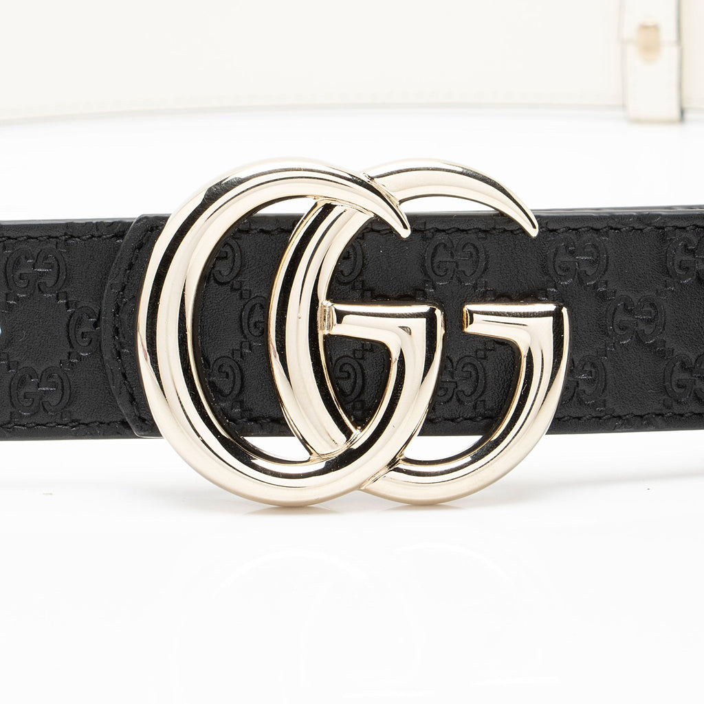 Gucci Microguccissima Leather GG Marmont Reversible Belt - Size 36 / 90