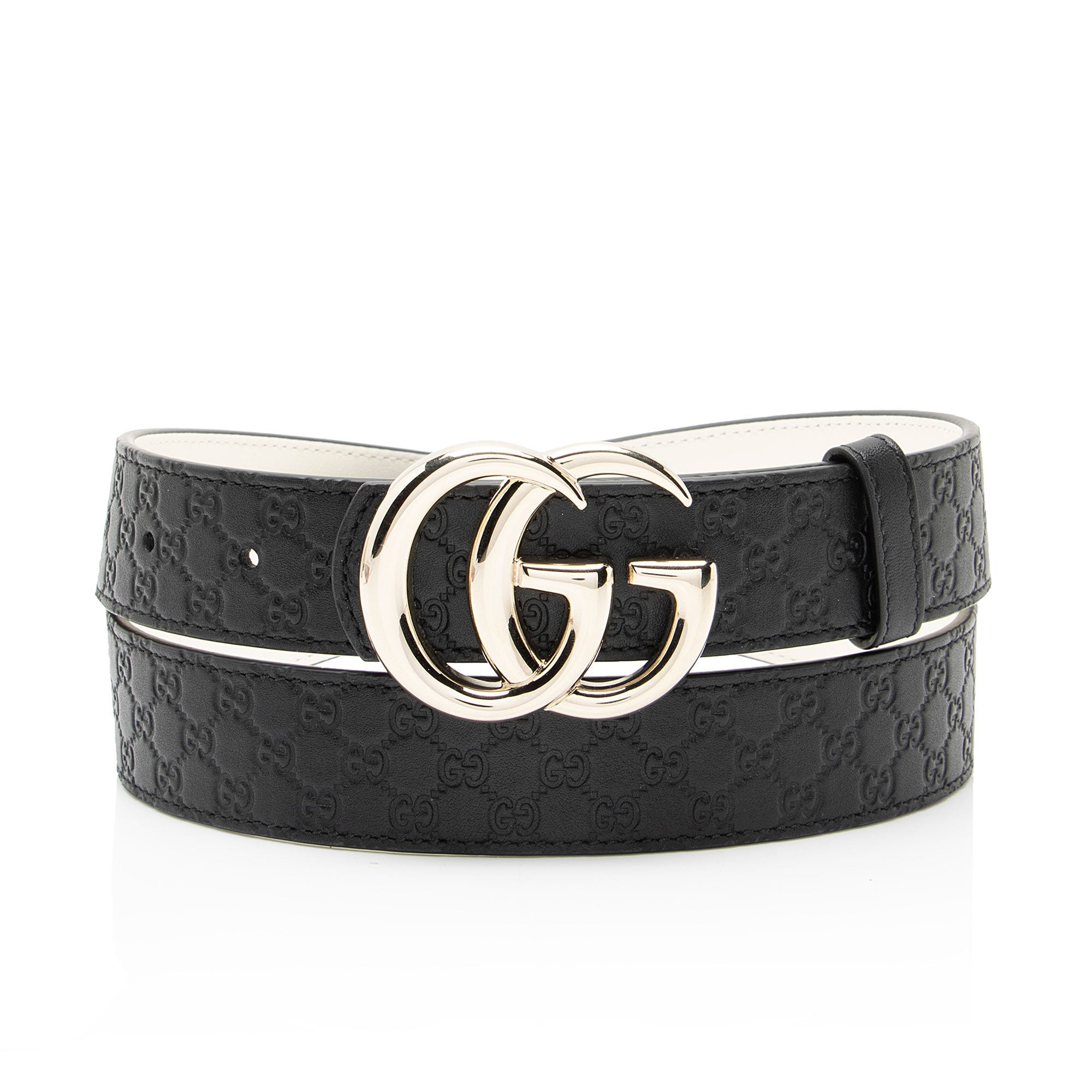 Gucci Microguccissima Leather GG Marmont Reversible Belt - Size 36 / 90