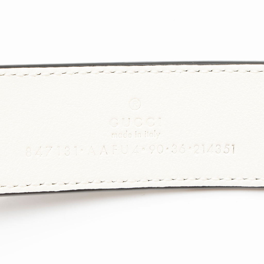 Gucci Microguccissima Leather GG Marmont Reversible Belt - Size 36 / 90