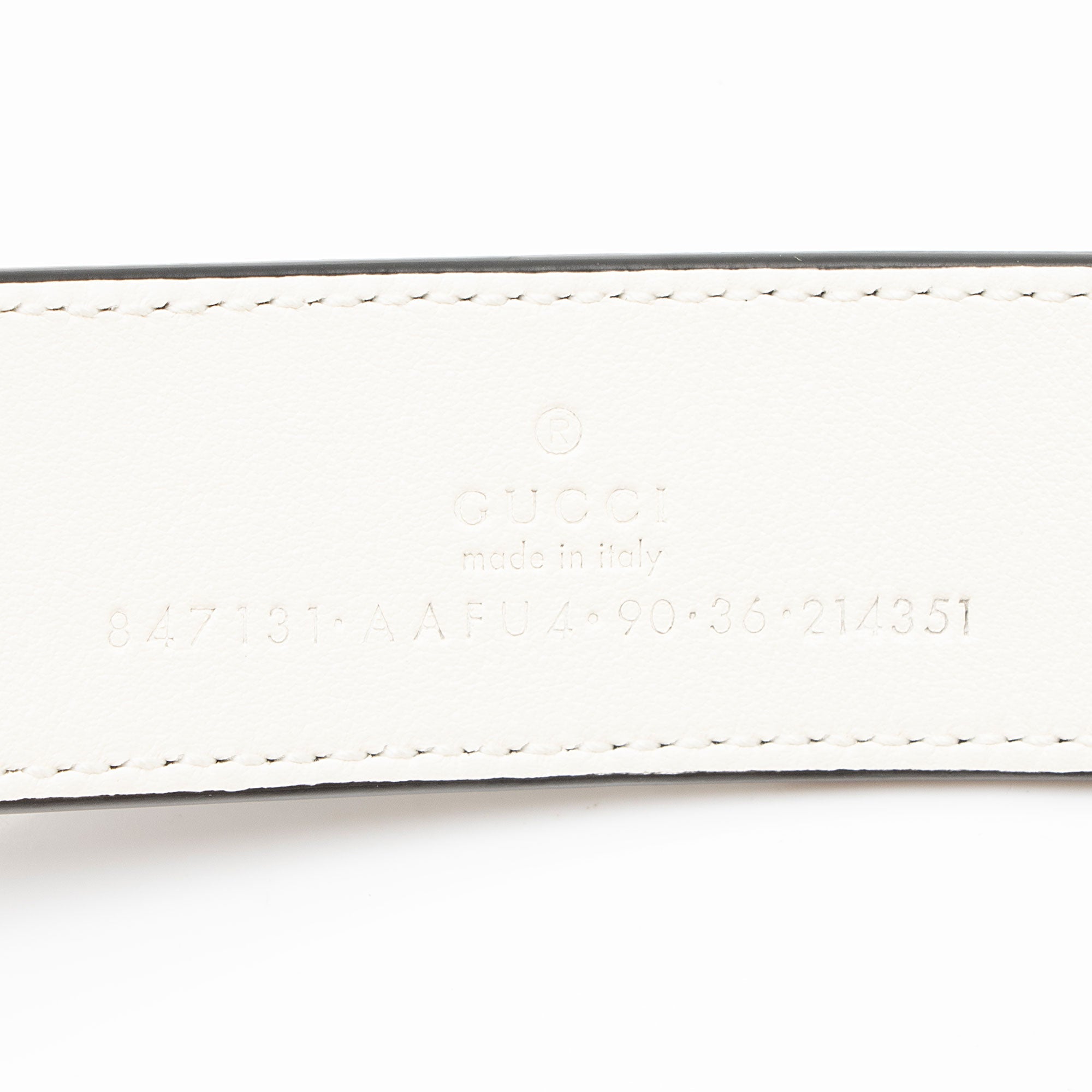 Gucci Microguccissima Leather GG Marmont Reversible Belt - Size 36 / 90