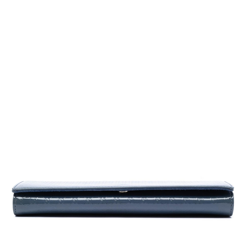 Gucci Microguccissima Patent Broadway Clutch