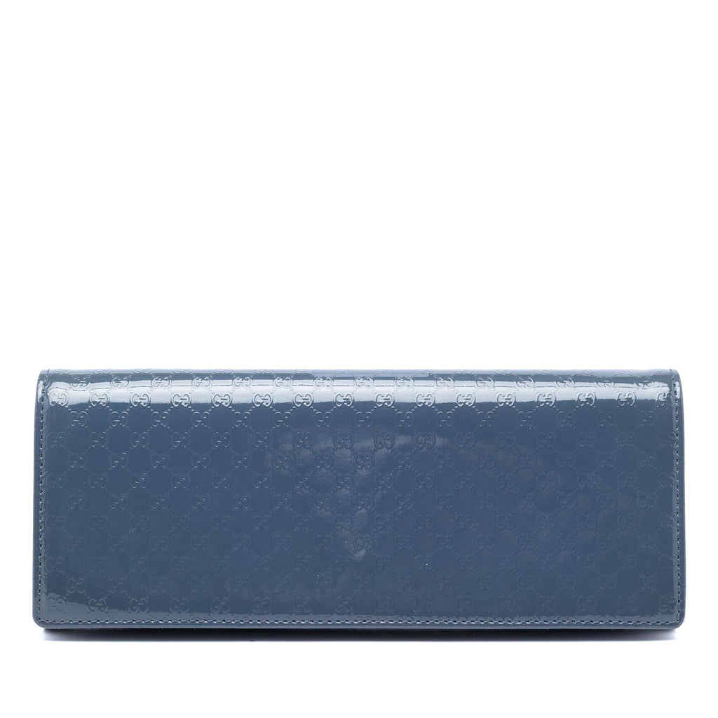 Gucci Microguccissima Patent Broadway Clutch
