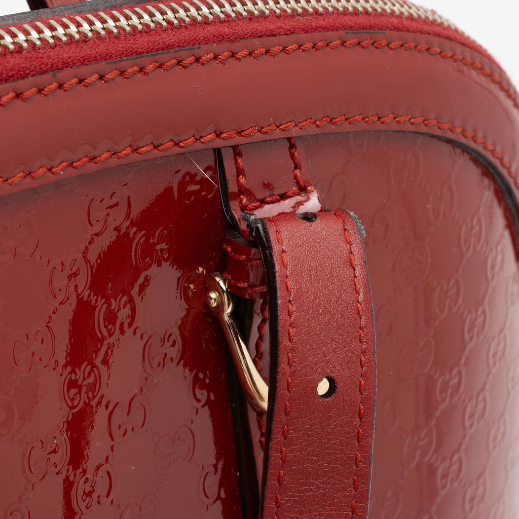Gucci Microguccissima Patent Leather Nice Satchel (SHF-swAQdK)