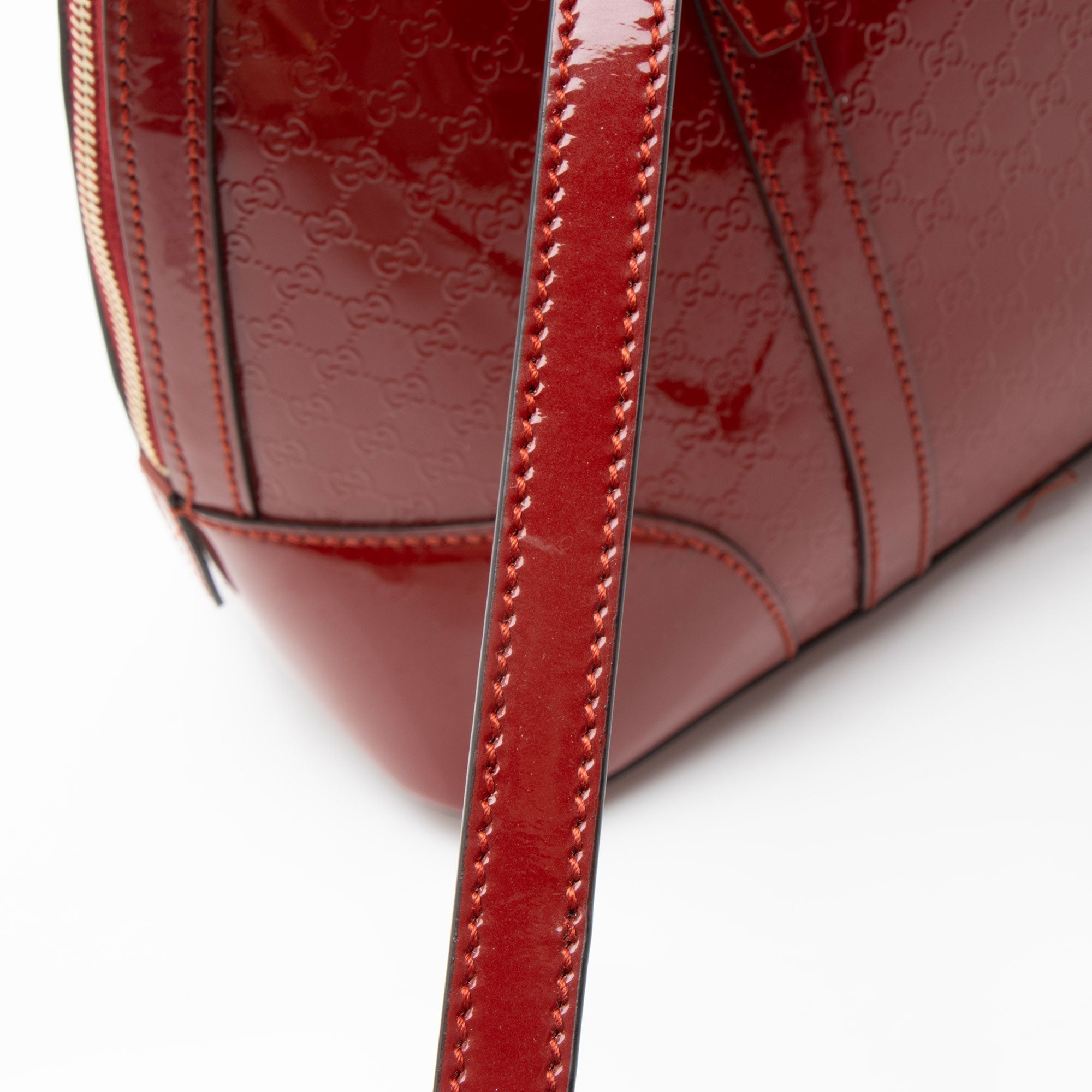 Gucci Microguccissima Patent Leather Nice Small Satchel