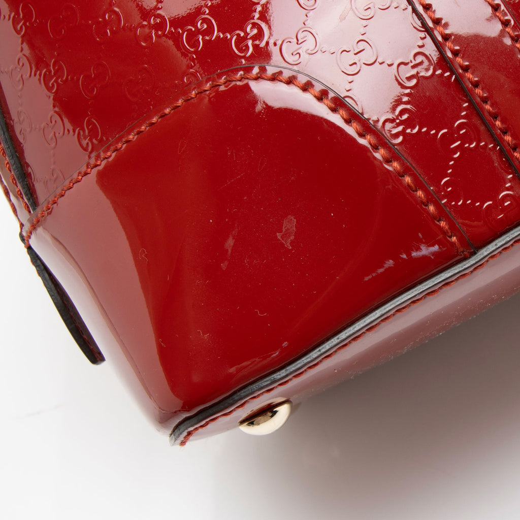 Gucci Microguccissima Patent Leather Nice Small Satchel