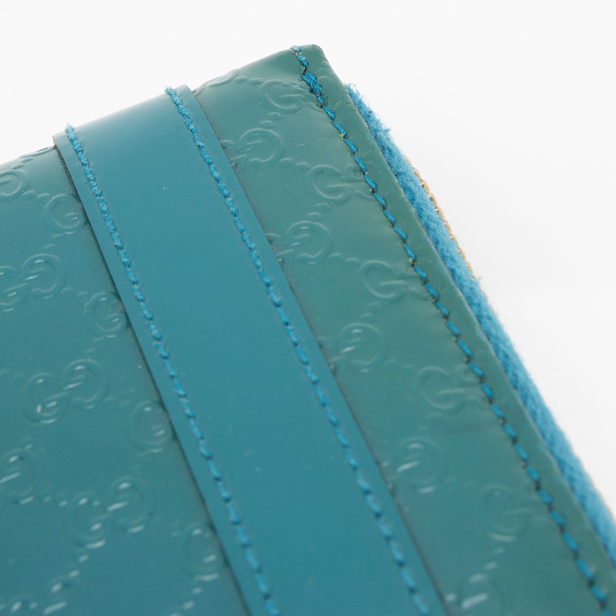Gucci Patent Microguccissima Leather Nice Zip Around Wallet (SHF-as5XBr)
