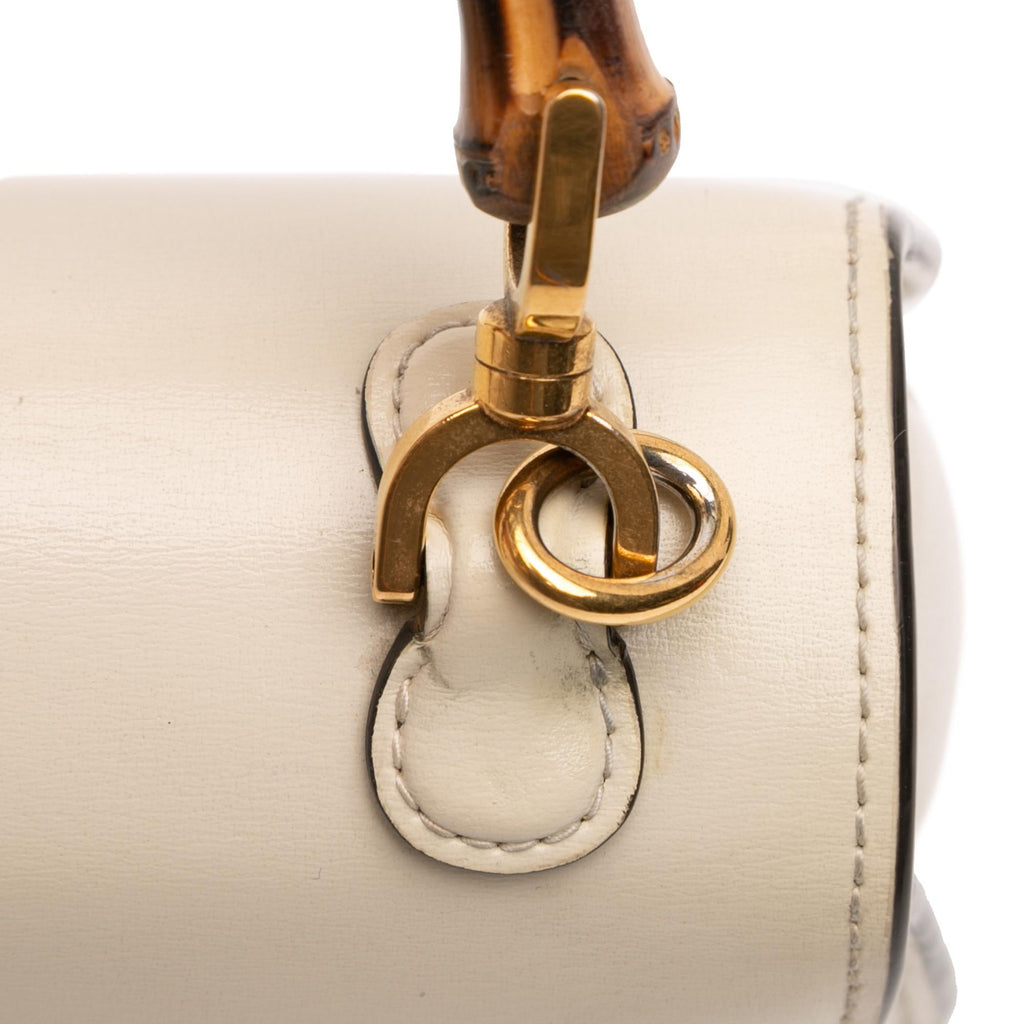 Gucci Mini Calfskin 1947 Bamboo Top Handle Bag