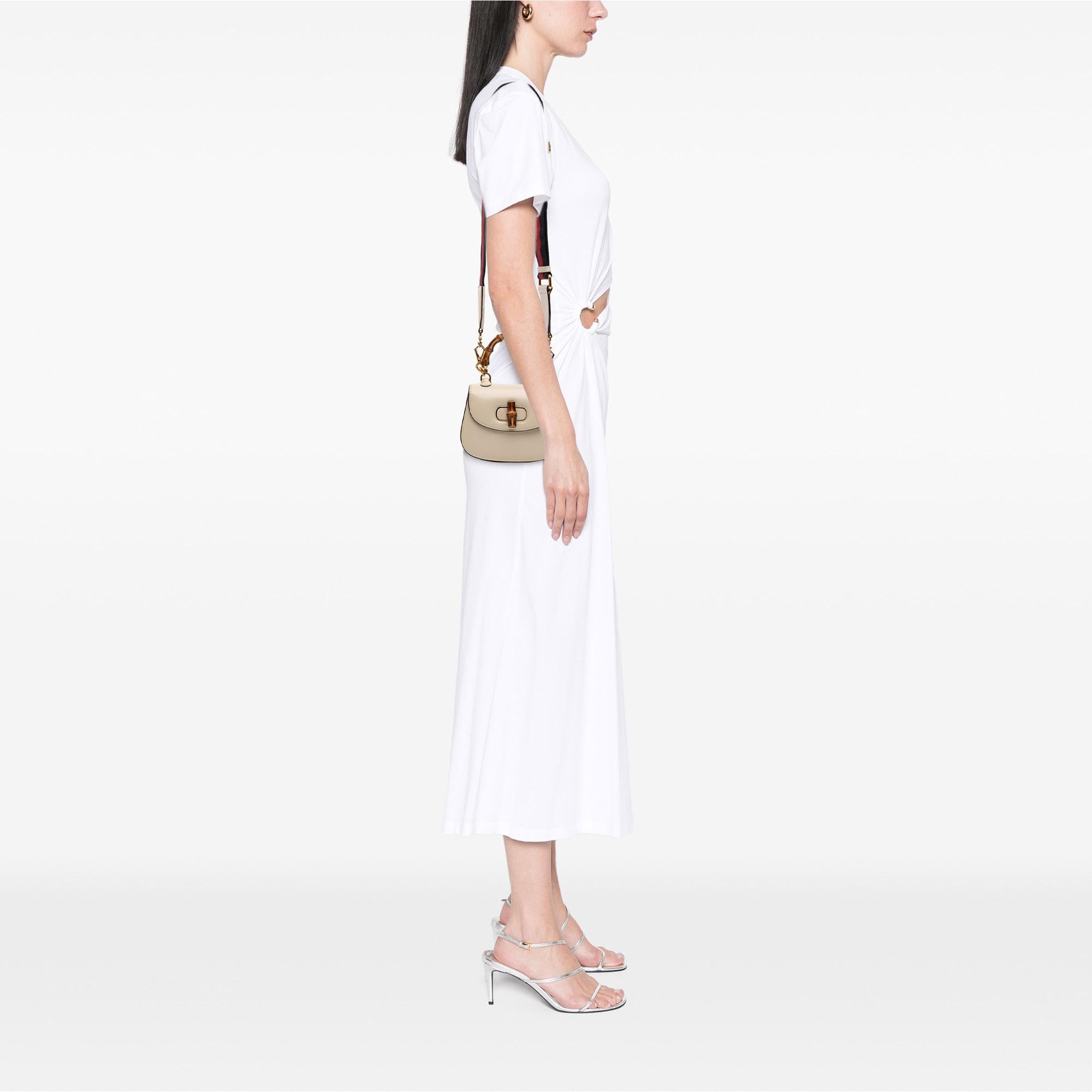 Gucci Mini Calfskin 1947 Bamboo Top Handle Bag