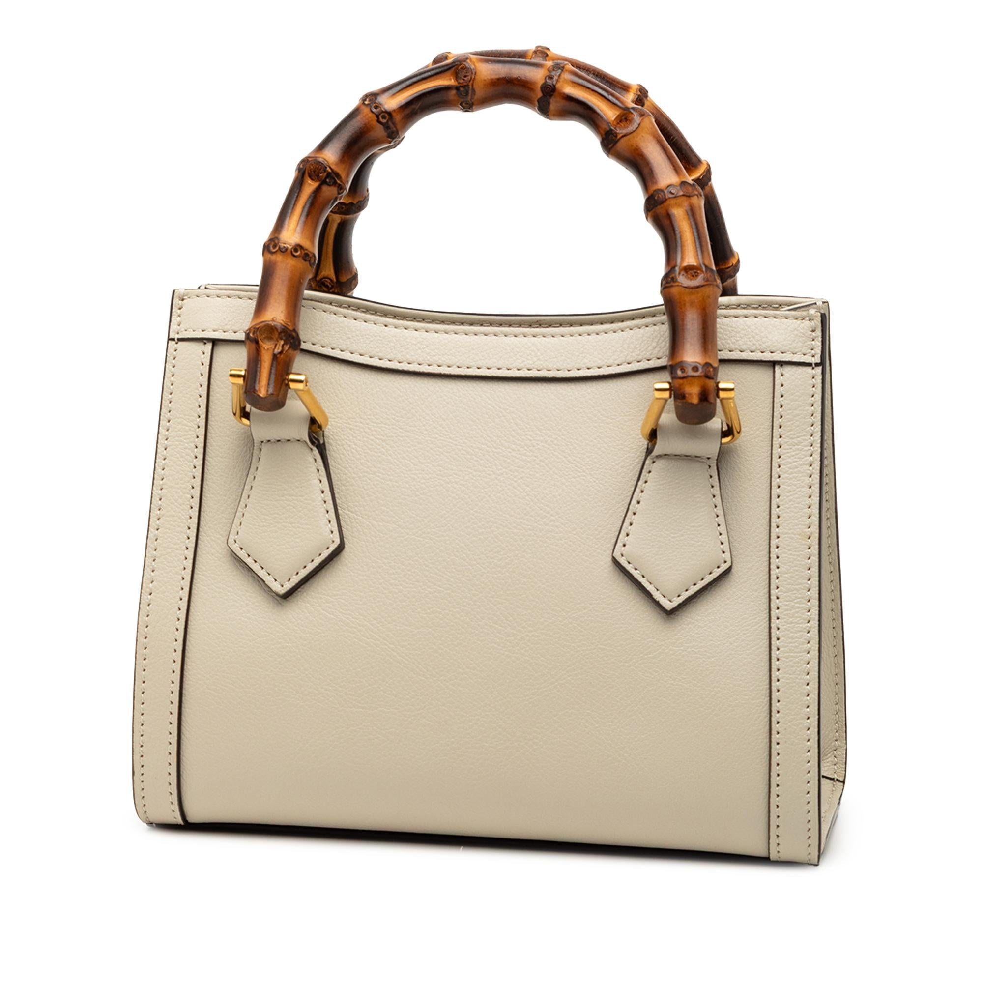 Gucci Mini Calfskin Bamboo Diana Satchel