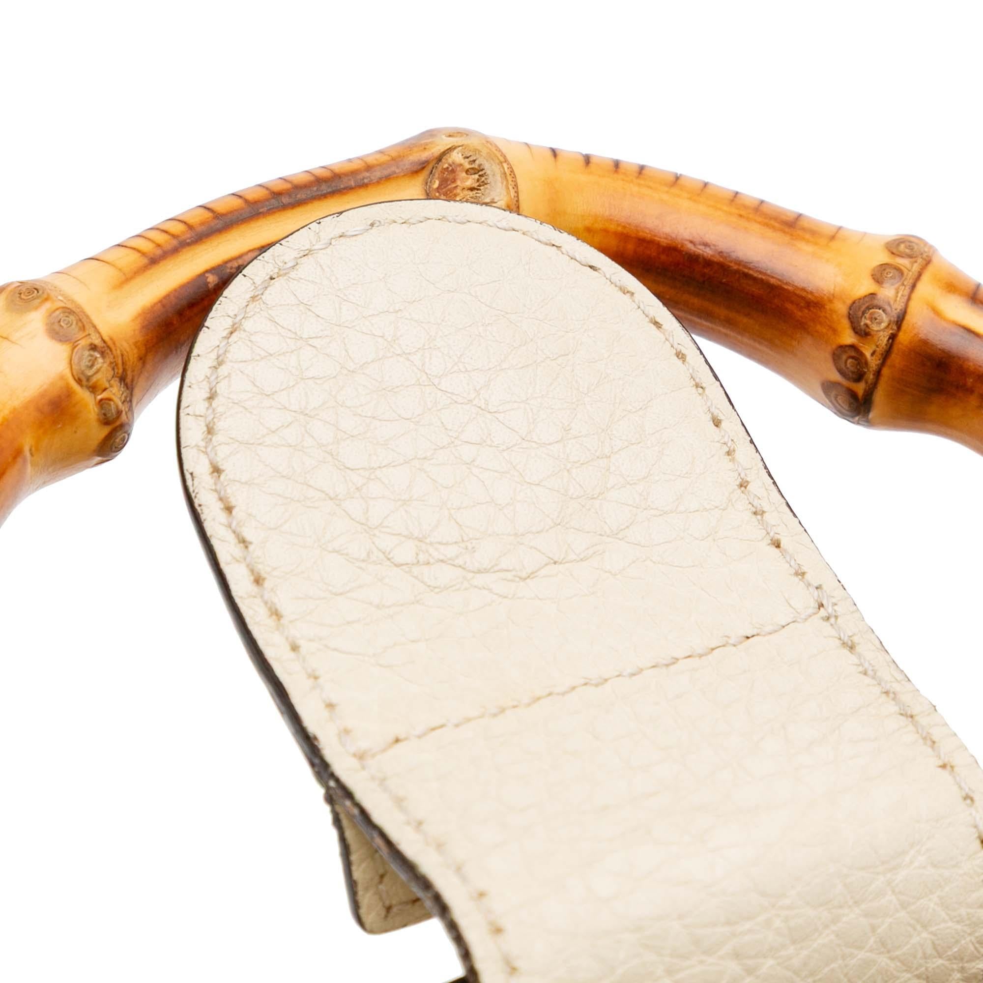 Gucci Mini Calfskin Bamboo Shopper Satchel