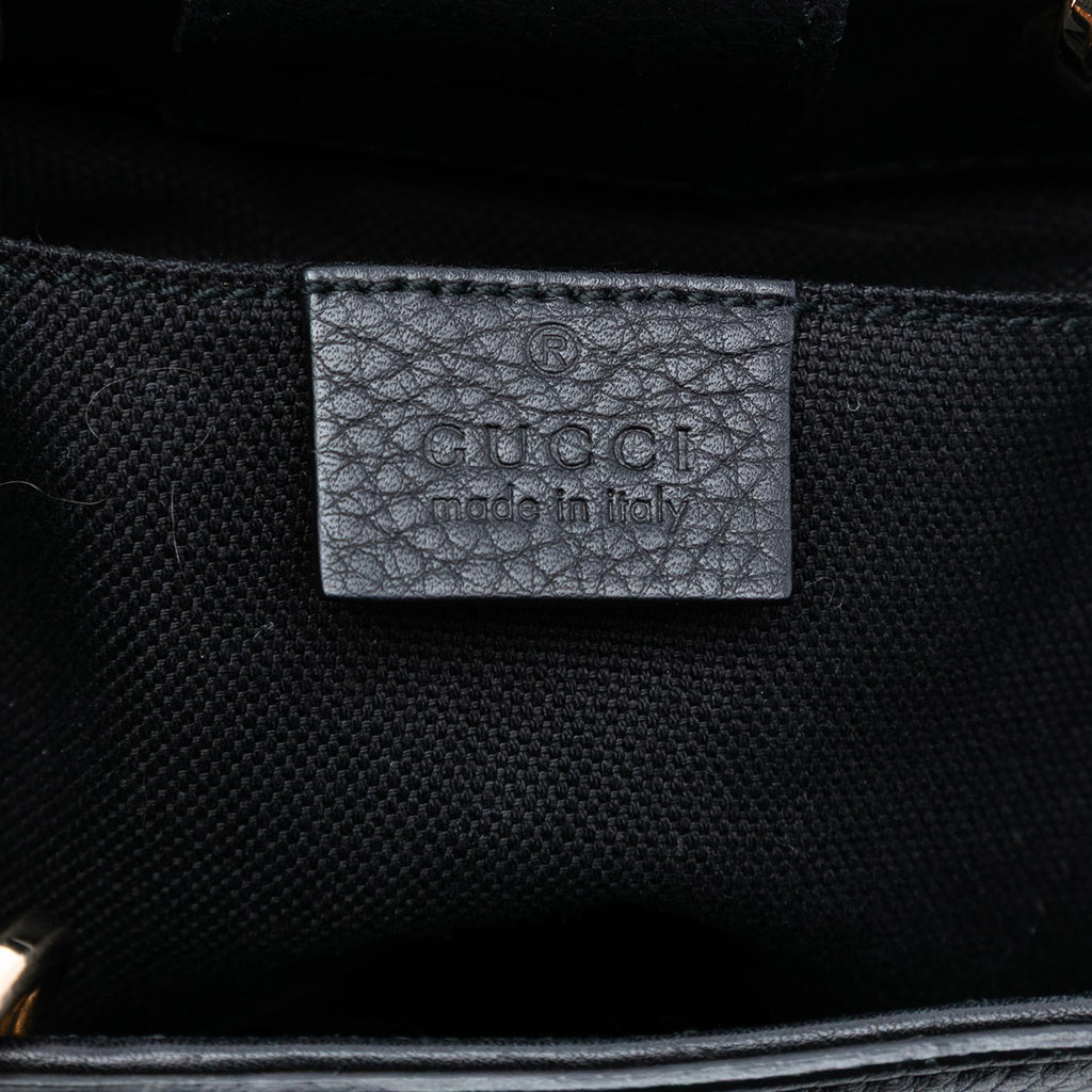 Gucci Mini Calfskin Bamboo Shopper Satchel