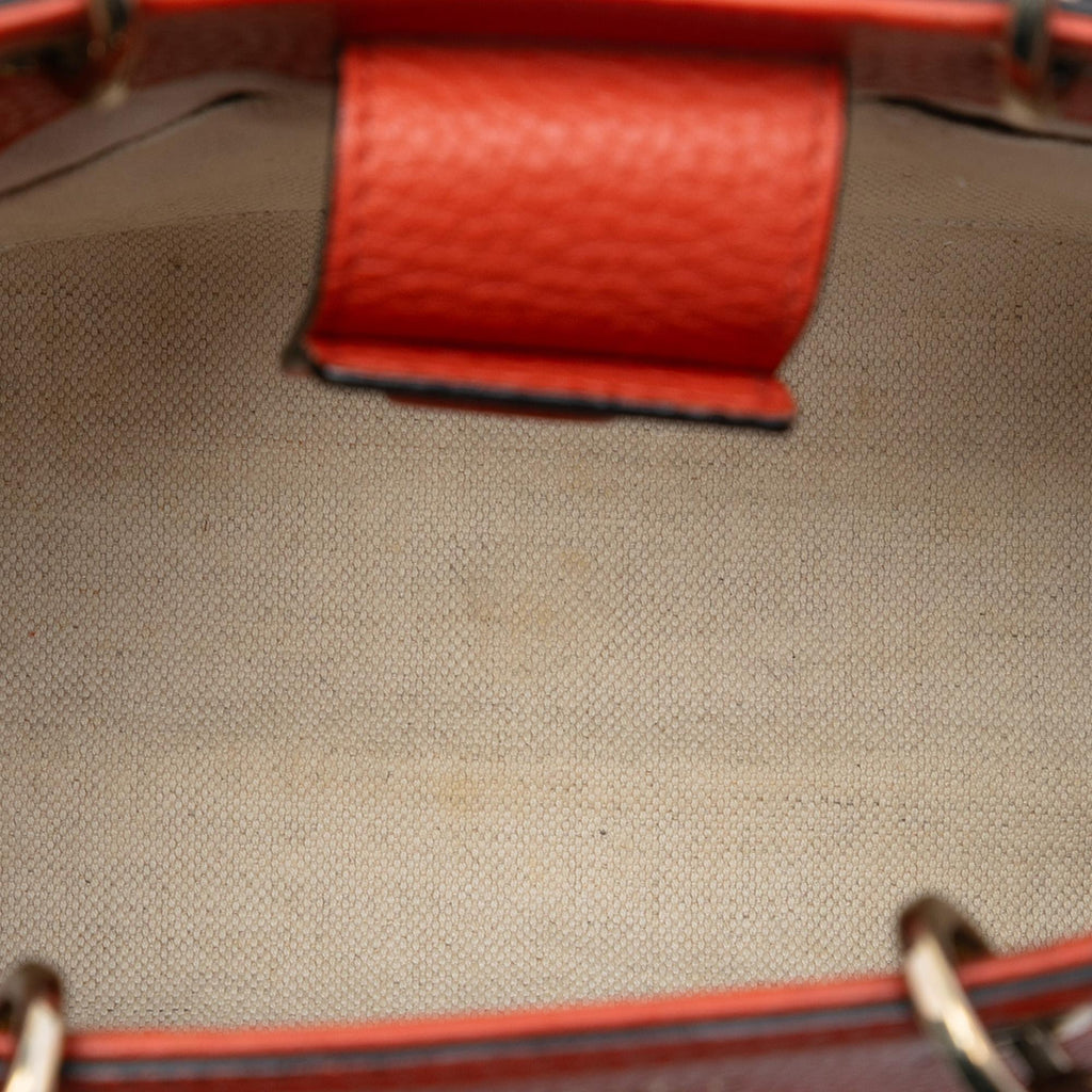 Gucci Mini Calfskin Bamboo Shopper Satchel