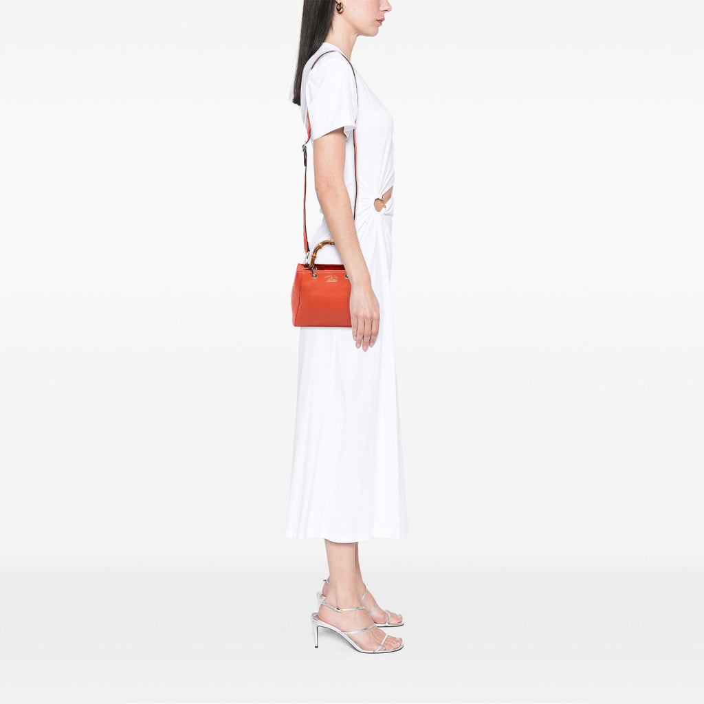 Gucci Mini Calfskin Bamboo Shopper Satchel