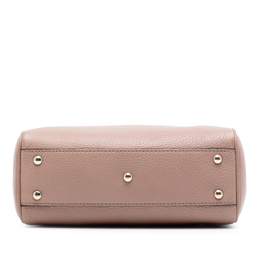 Gucci Mini Calfskin Bamboo Shopper Satchel