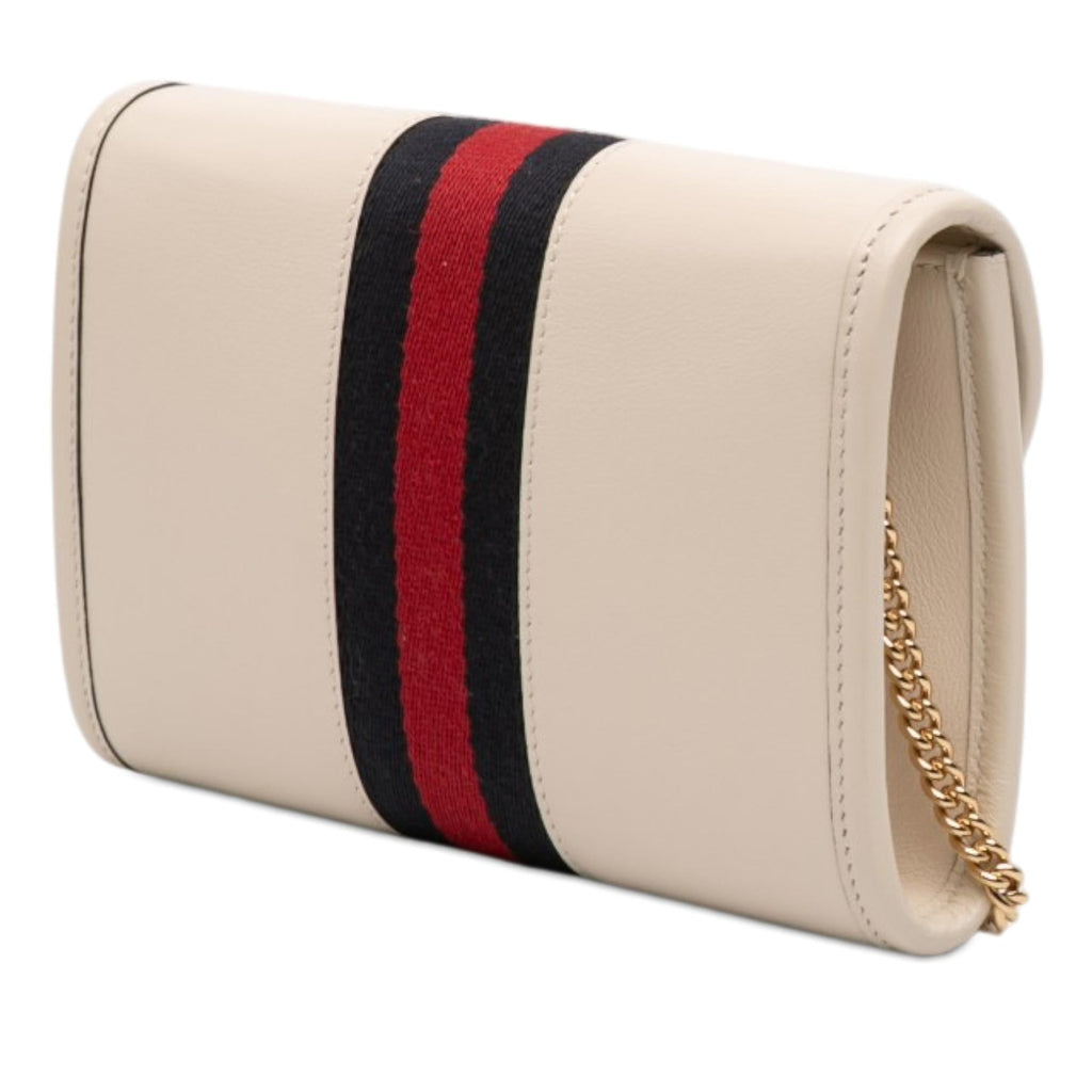 Gucci Mini Calfskin Rajah Web Chain Crossbody