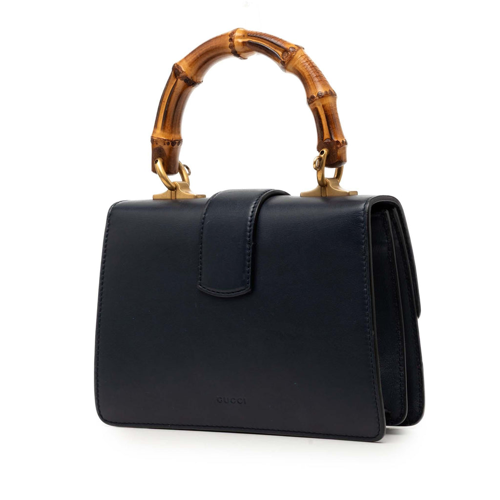 Gucci Mini Calfskin Web Bamboo Dionysus Satchel