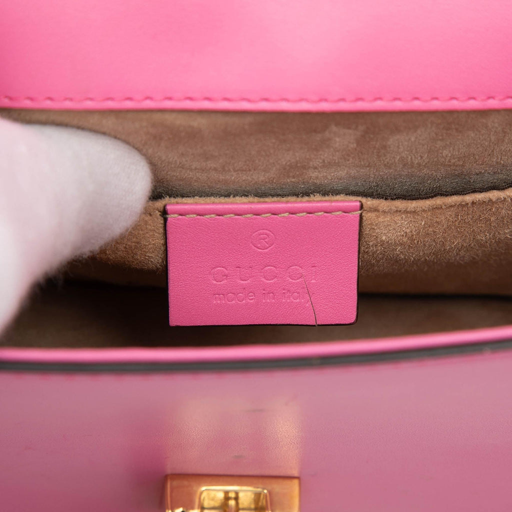 Gucci Mini Calfskin Web Sylvie Chain Crossbody