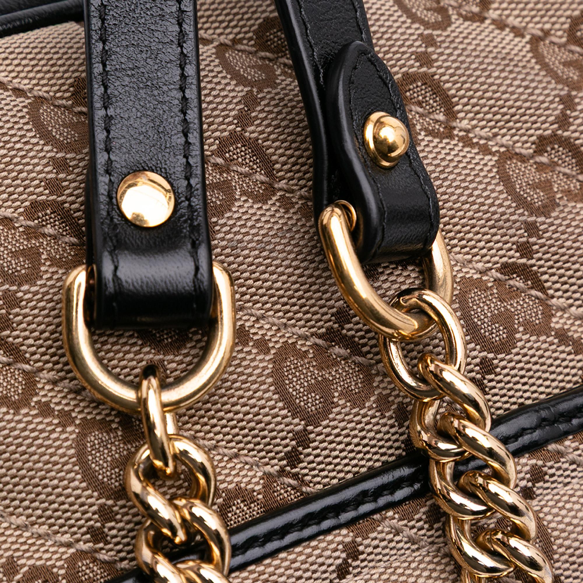 Gucci Mini GG Marmont Matelasse Canvas Flap Crossbody
