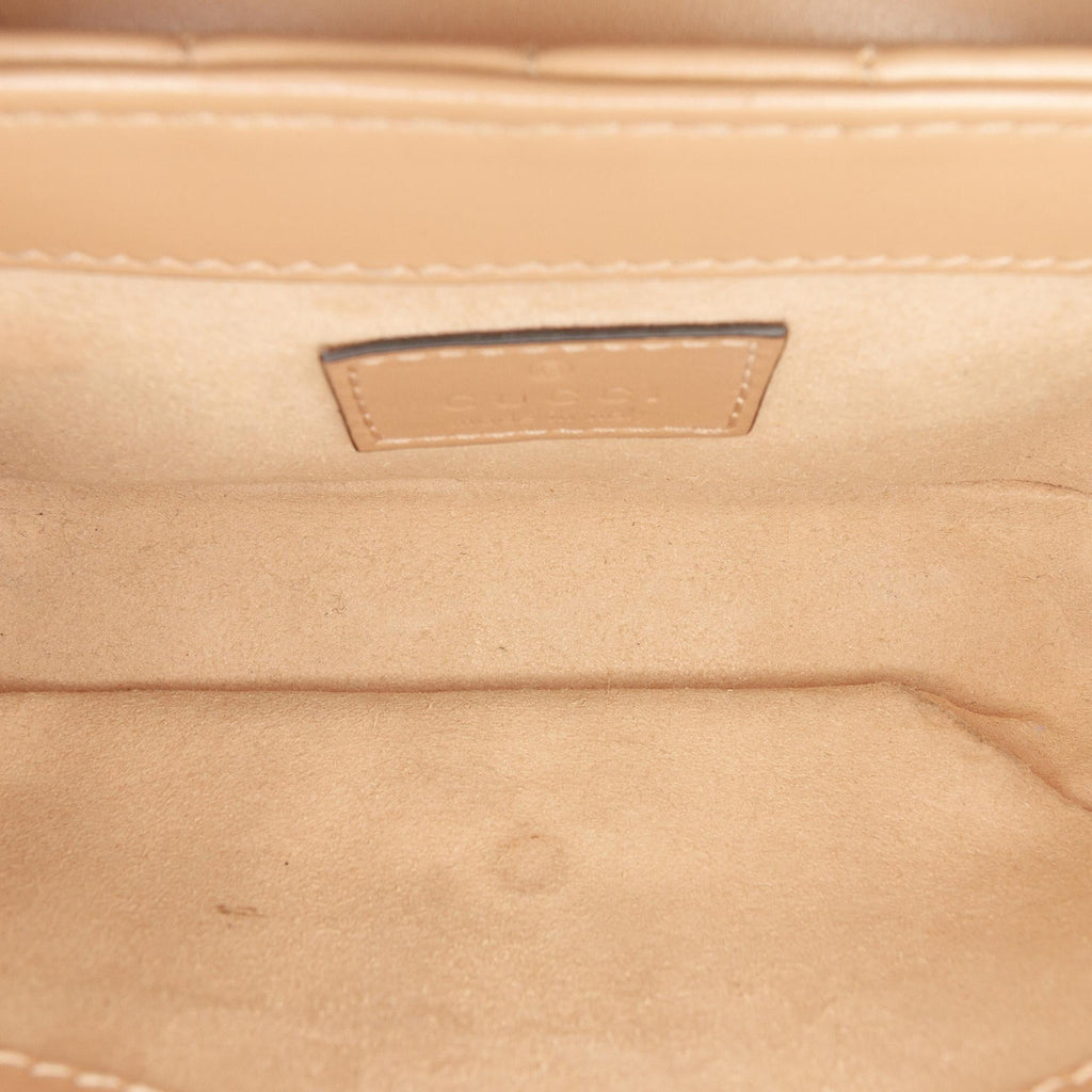 Gucci Mini GG Marmont Matelasse Leather Flap Crossbody