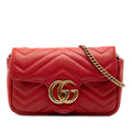 Gucci Mini GG Marmont Matelasse Leather Flap Crossbody