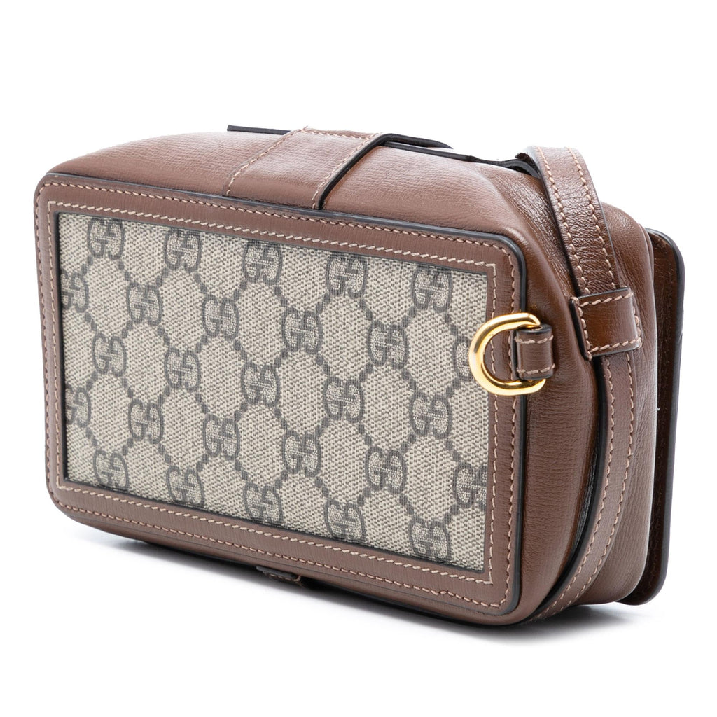 Gucci Mini GG Supreme Clasp Crossbody