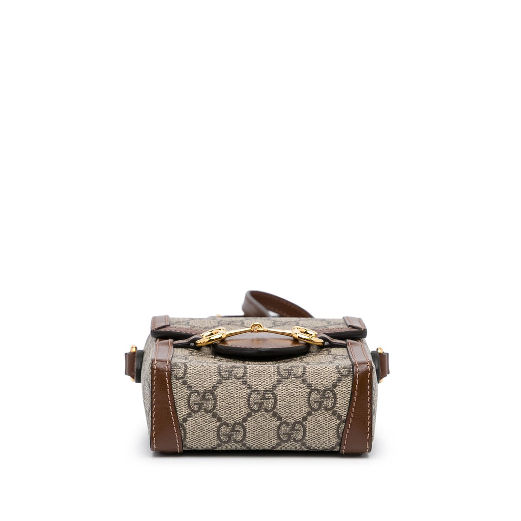 Gucci Mini GG Supreme Horsebit 1955 Crossbody Bag (SHG-fmvzee)
