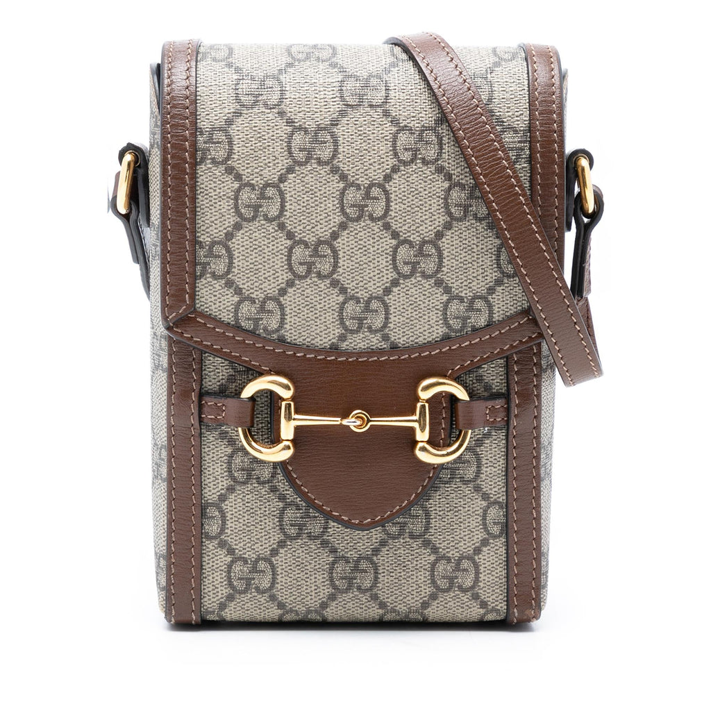 Gucci Mini GG Supreme Horsebit 1955 Crossbody