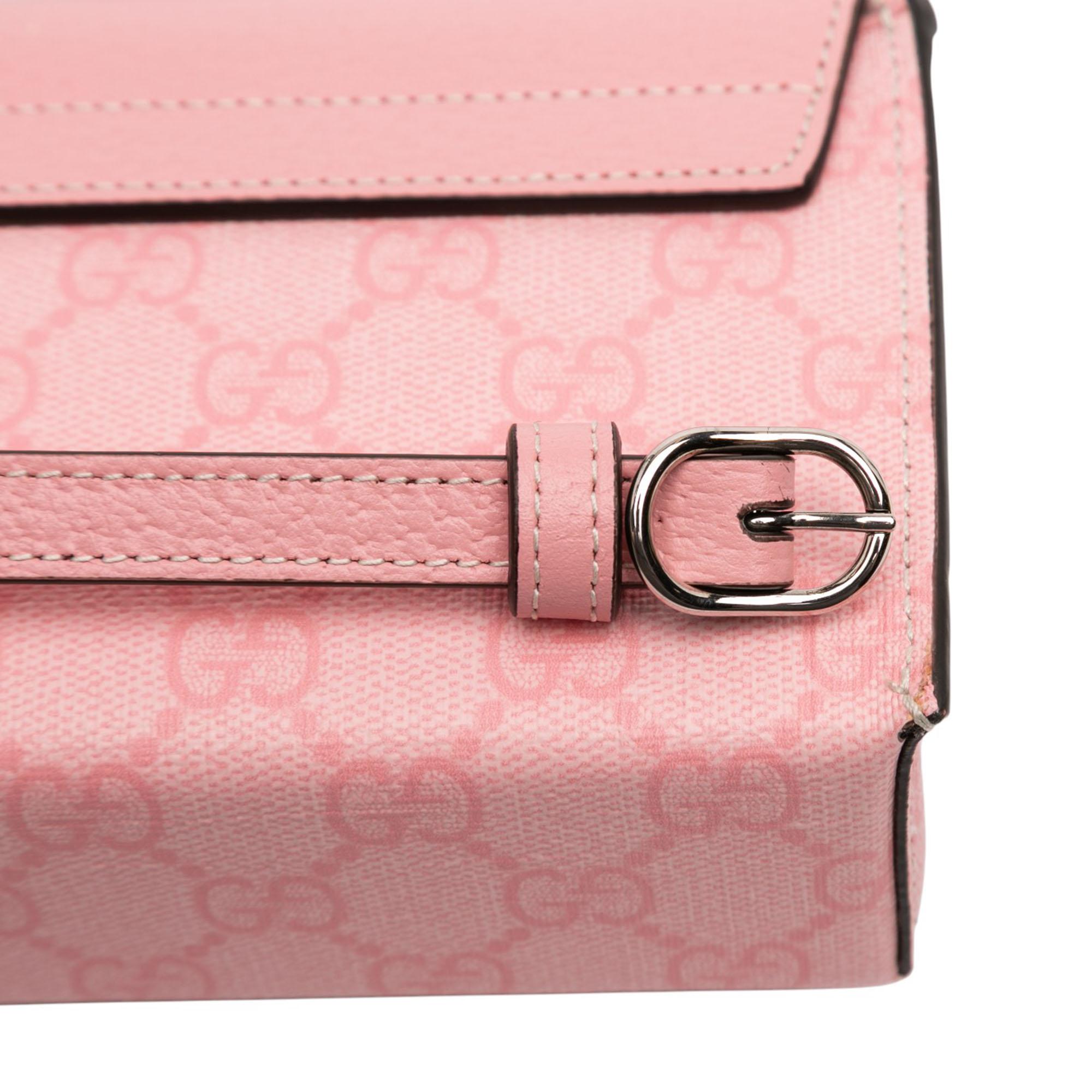 Gucci Mini GG Supreme Padlock Satchel