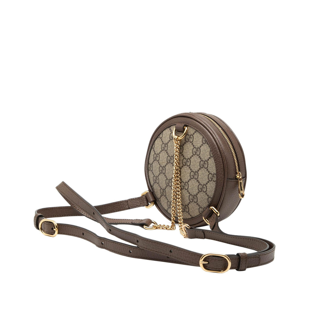 Gucci Mini GG Supreme Web Ophidia Round Backpack