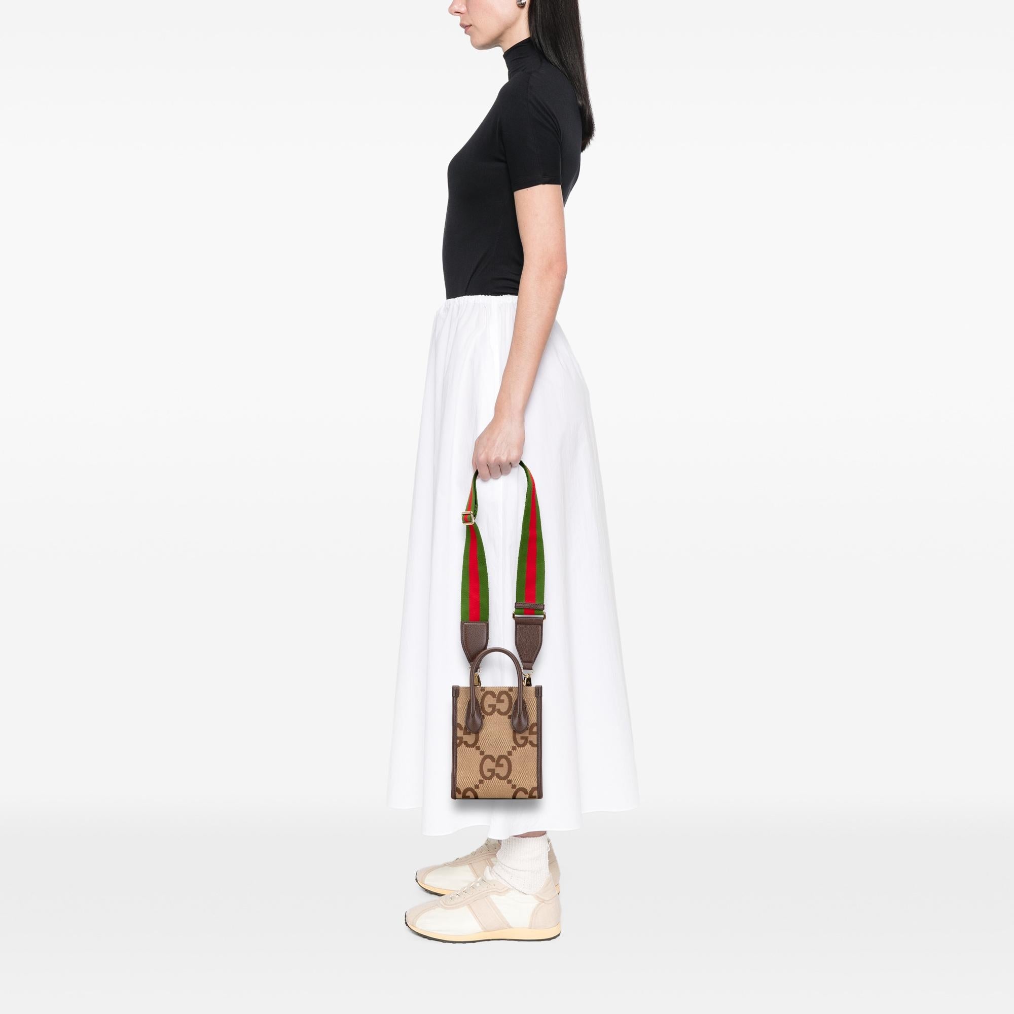 Gucci Mini Jumbo GG Canvas Web Satchel