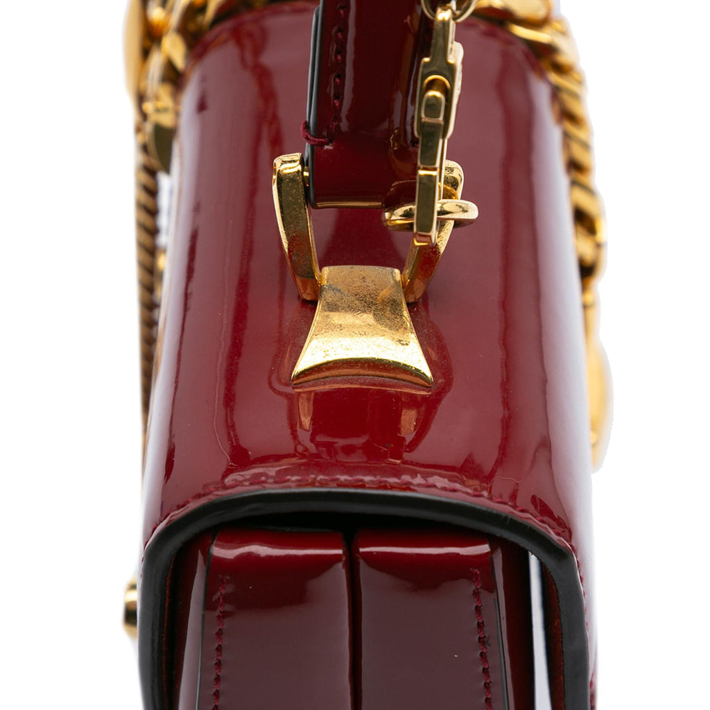 Gucci Mini Patent Sylvie 1969 Top Handle Bag