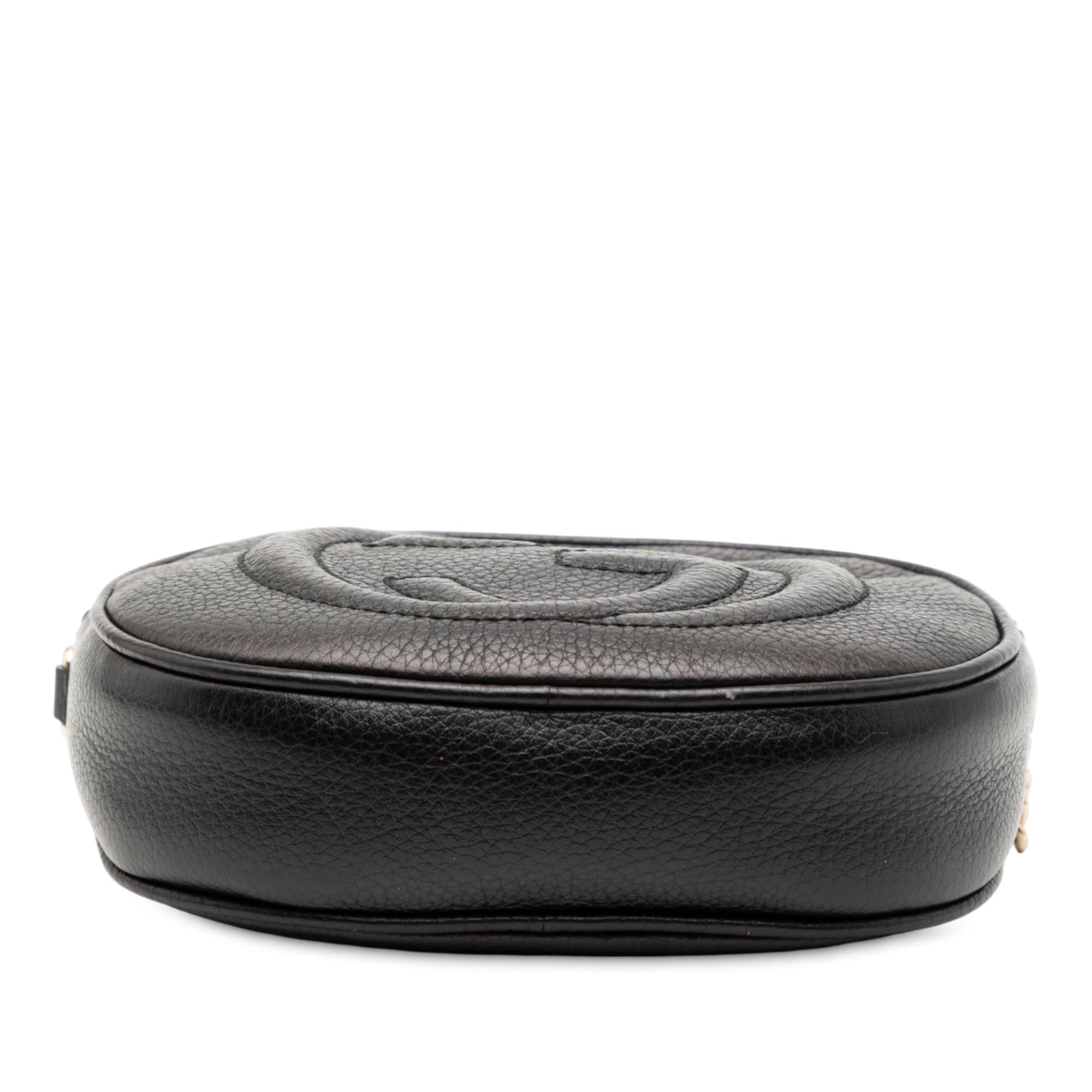 Gucci Mini Pebbled Calfskin Soho Chain Crossbody