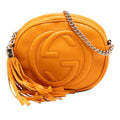 Gucci Mini Pebbled Calfskin Soho Chain Crossbody