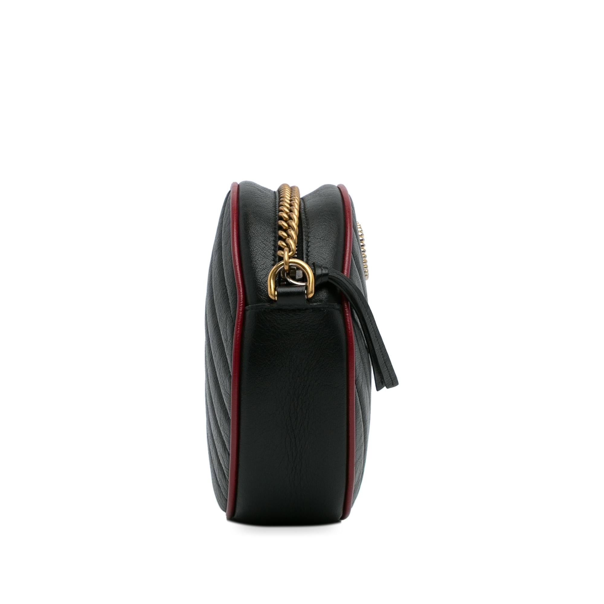 Gucci Mini Torchon GG Marmont Round Crossbody Bag (SHG-qSKdwn)