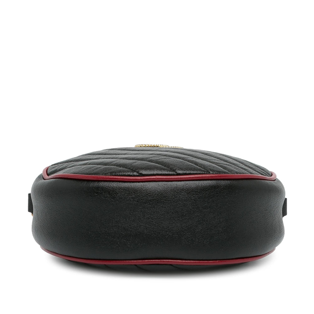 Gucci Mini Torchon GG Marmont Round Crossbody Bag (SHG-cxRkwZ)