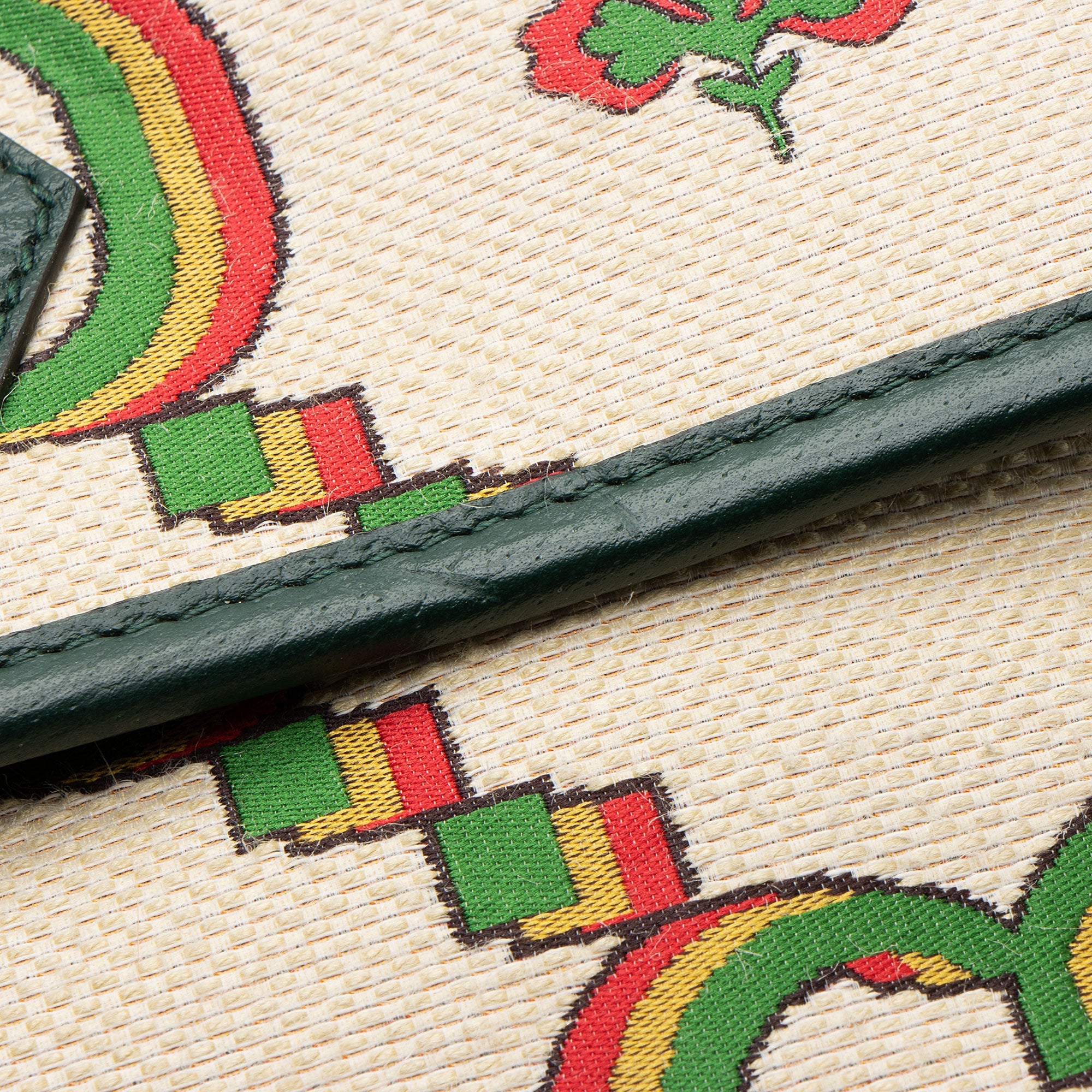 Gucci Jumbo GG Canvas Embroidered Floral Belt Bag