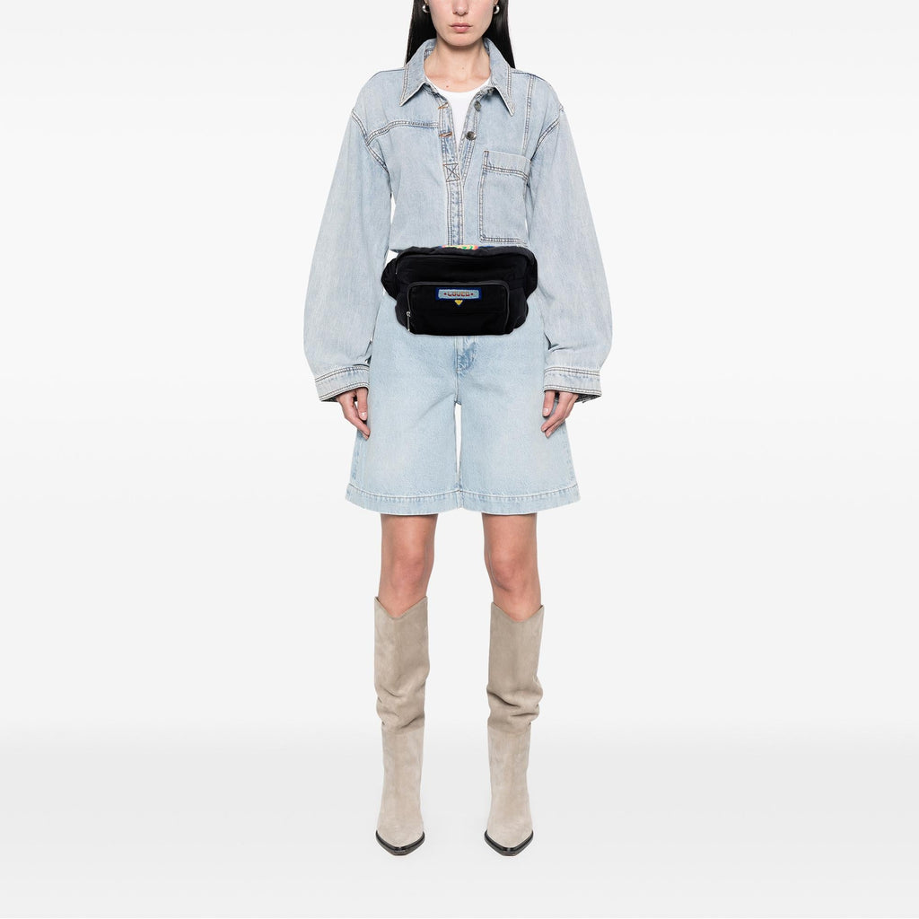 Gucci Nylon 80s Patch Convertible Belt Bag